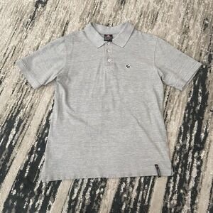 South Pole Vintage Y2K Polo Shirt Adult Sz Small Gray Short Sleeve Collared
